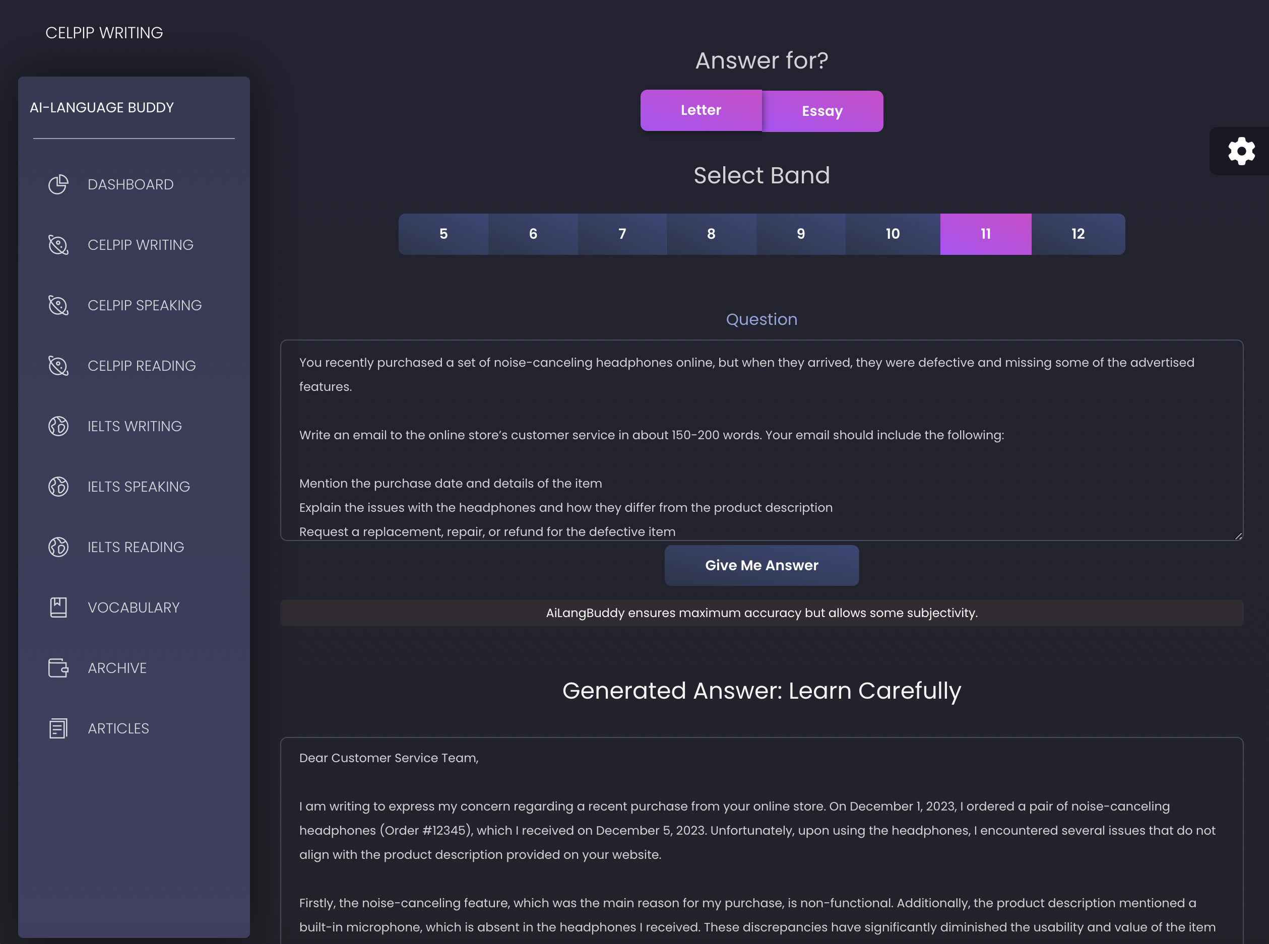 Generate Answers & Learn