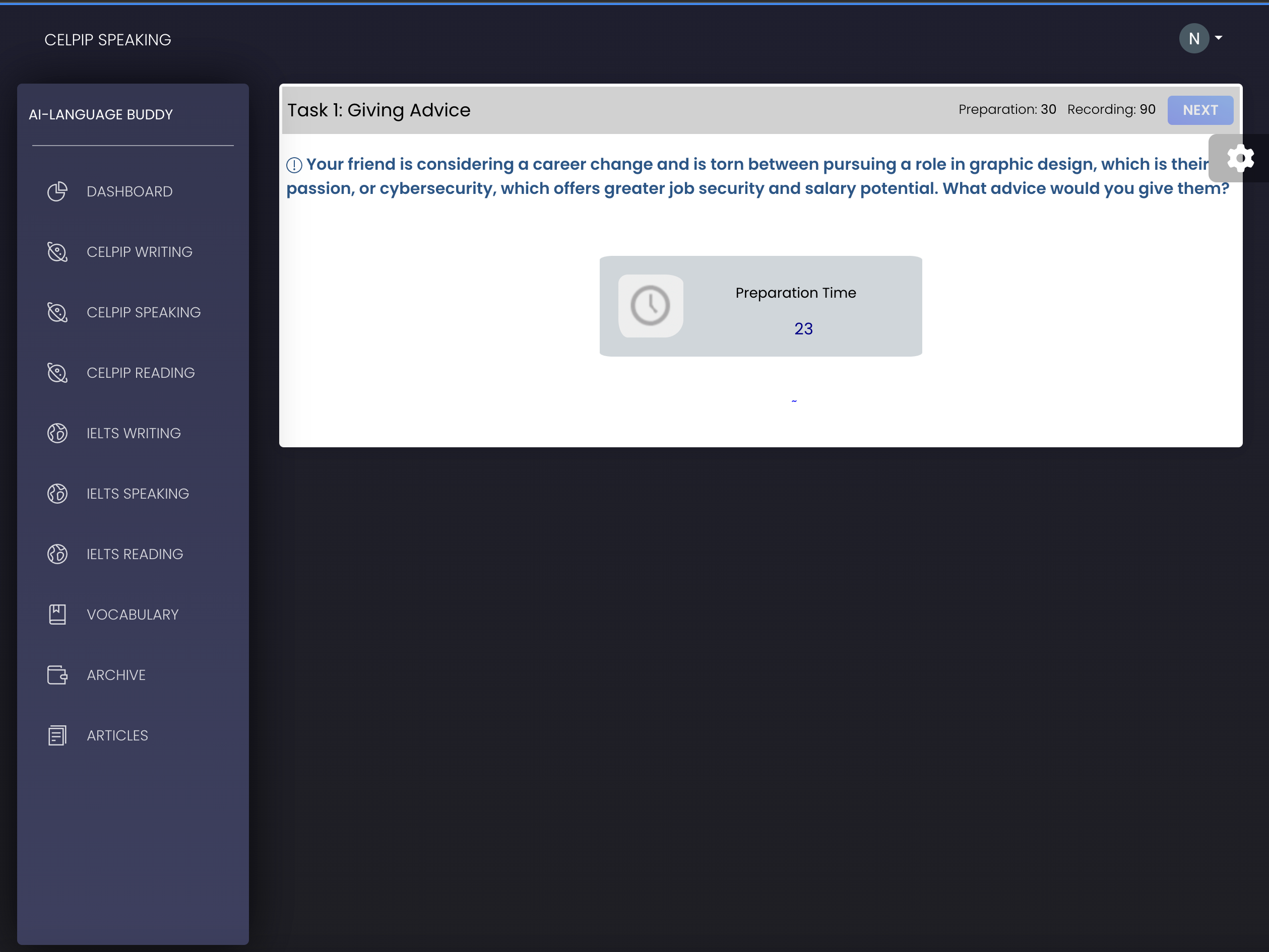 Speaking Practice Simulator